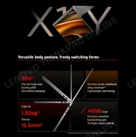 Laptop ThinkPad X1 Yoga 2024 Intel Ultra 7 155U 32GB LPDDR5X 2T SSD Layar Sentuh OLED 14-inci 120Hz 2.8K Notebook PC
