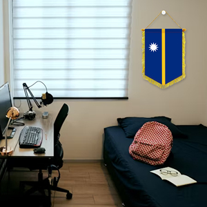 Mini 20x30cm Pennant Car Flags Nauru Wall Decor Display Accessories <b>Small</b> <b>Ornaments</b> for Hanging - Product Image 1