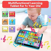 Tablette d'apprentissage pour les tout-petits 1-3 Jouets d'apprentissage trilingues avec musique et son