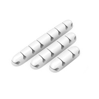 JIAZHAO RY0031 Nouveau Organisateur de Câbles de Bureau Série CR en Silicone, Enrouleur Créatif, Support de Prise et Clip, Lot en Gros