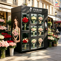 Kiosque de vente de fleurs intelligent OEM ODM certifié CE, vente chaude en Europe, distributeur automatique de fleurs 24h/24 sans personnel