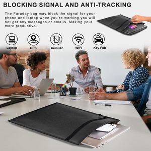 Sacs Faraday de grande taille avec poignée pour ordinateurs portables, tablettes, clés de voiture, téléphones - Product Image 6