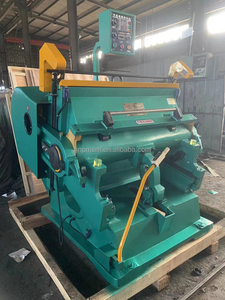 Machine industrielle multifonctionnelle complète pour le pliage et la découpe de carton, pour boîtes à <span class=keywords><strong>pizza</strong></span>, carton et équipement de pressage du cuir - Product Image 4