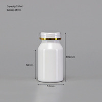 Bouteille en plastique pour pilules, médicaments, vitamines, comprimés, avec bouchon à vis, best-seller, 120 ml, 150 ml, 175 ml
