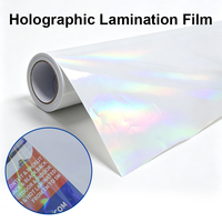 Rouleau de PVC holographique auto-adhésif iridescent pour la décoration d'images, protection de surface d'impression