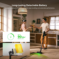 Roborock H60 Hub Ultra Aspirateur sans fil intelligent à aspiration puissante avec station de vidage automatique et système anti-emmêlement pour poils d'animaux, aspirateur balai portatif