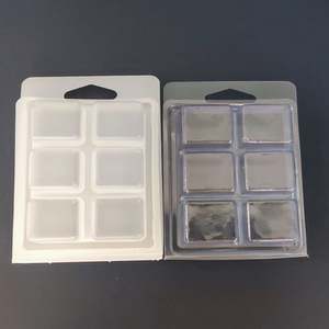 Balmumu clam kabukları PP 6 boşluk beyaz balmumu eriyik kapaklı buzlu blister ambalaj özel fiş balmumu erir kapaklı - Product Image 3