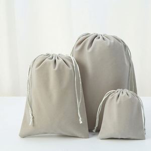 Vente en gros d'usine, sac à bijoux en velours personnalisé avec logo, sac cadeau, sac en velours - Product Image 4