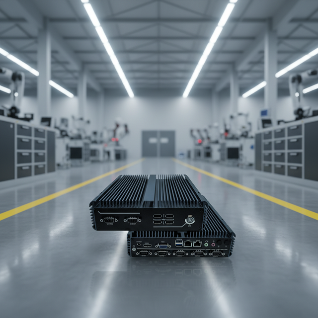 Rugged Industrial BOX-PC Intel J6412 6x RS232 COM Ports 2x LAN Fanless Embedded Computer with M.2 and SATA Storage Linux DDR4
