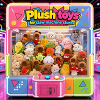 Peluches en gros assorties, petits animaux en peluche pour machines à griffes et jeux de grue d'arcade, peluches douces, styles variés, en vrac