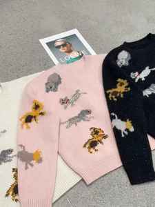 Retro College <strong>Style</strong> <strong>Korean</strong> Cartoon Thick Wool Sweater Jacket <strong>Women's</strong> Winter <strong>Clothing</strong> Lazy <strong>Style</strong> Knit - Product Image 3