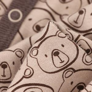 Mameluco de Algodón Puro para Recién <span class=keywords><strong>Nacido</strong></span>, Manga Larga, Tres Estaciones, Ropa de Dormir para Bebé, Transpirable, con Estampados de Osos/Florales - Product Image 6
