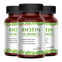 Capsules de biotine - Complément beauté pour la croissance des cheveux, renforce les ongles et nourrit la peau, éclat naturel, sans OGM