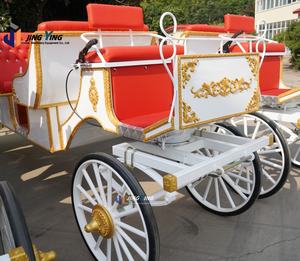 Carruaje de caballos turístico hecho a mano puro de Europa, carruaje de <span class=keywords><strong>Cenicienta</strong></span> Blanco/Carriag de boda de estilo europeo blanco romántico - Product Image 6