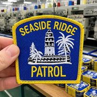 Écussons brodés personnalisés en gros, badges de patrouille, écussons durables à thermocoller pour uniformes et vêtements