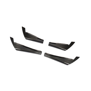 De fibra de carbono RS4 accesorios parachoques frente conservas de aletas para <span class=keywords><strong>Audi</strong></span> RS4 <span class=keywords><strong>A4</strong></span> B9 2017-2020 - Product Image 2