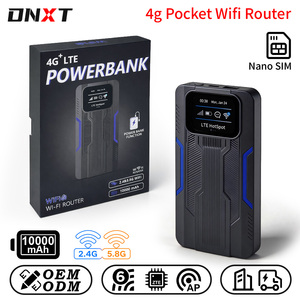 โมเด็มไวไฟพกพา DNXT พาวเวอร์แบงค์ขนาดเล็ก พกพาสะดวก WiFi6 2.4g&5.8g โมเด็มไร้สาย <span class=keywords><strong>Wi</strong></span>-<span class=keywords><strong>fi</strong></span> แบบพกพา ความจุ 10000mAh กล่องไวไฟสำหรับรถยนต์ - Product Image 1