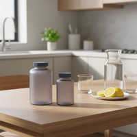 Bouteille en plastique rigide transparente et recyclable pour l'emballage de liquides, idéale pour le stockage de boissons - Offre Spéciale