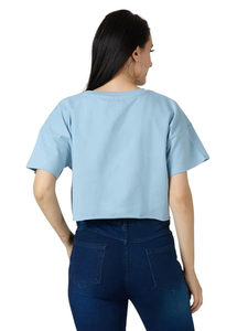 Nouveauté, prix bas, vêtements d'été pour femmes, crop top, nouveau design, couleur unie, crop top à manches courtes de haute qualité pour femmes - Product Image 5