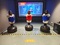 Machine de jeu de boxe interactive et dynamique, simulateur de fitness et de soulagement du stress pour l'intérieur, machine de frappe d'arcade pour parc sportif