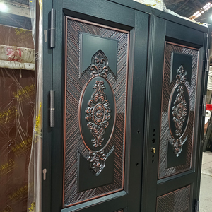 Hiện đại đôi lá thép không gỉ nội thất cửa an ninh cửa cho nhà nhập căn hộ hoàn thành với các biện pháp an ninh đôi - Product Image 5