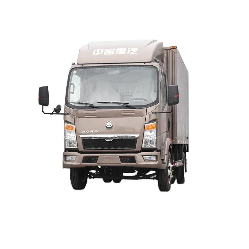 Preço barato Sinotruck Usado 4X2 Light Duty Cargo Truck Mini Box Van Caminhão Para Venda