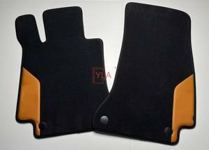 Tapis de sol de voiture pour Benz GLA <span class=keywords><strong>2021</strong></span>+ Tapis de voiture personnalisé imperméable antidérapant en nylon et cuir Accessoires intérieurs de voiture - Product Image 2