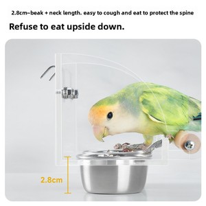 Mangkuk Makanan Burung Anti Cipratan untuk Penggunaan di Luar Ruangan, Tempat Makan Burung Anti Cipratan - Product Image 3