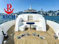 Yacht privé d'occasion Well Hey Sea 108, grue de levage pour jet ski, zone de jet ski à l'étrave, idéal pour les événements professionnels