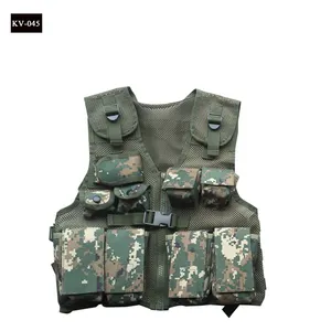 tactical children safety vest with pouches for kids protection and games