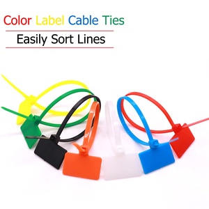 Dễ Dàng Đánh Dấu 4*150 Mét Nylon Cable Ties Tag Nhãn Nhựa Vòng Ties Markers Cable Tag Tự Khóa Zip Ties - Product Image 2
