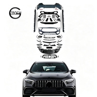 Kit carrosserie W177 pour Mercedes Benz Classe A A200 A180 A260 A300 A35 AMG, mise à niveau vers les kits carrosserie A45s AMG, pare-chocs avant et arrière, diffuseur