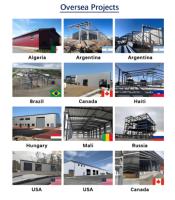 Nave Industrial Prefabricada de Acero, Resistente al Viento, Nieve y Lluvia, para Proyectos Reales, de Gran Tamaño