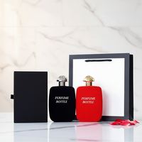 Flacon de parfum atomiseur à pompe à sertir 30ML 50 100ml, flacon de parfum vide de luxe unique pour huile, avec flacon de parfum 50ml et boîte