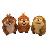 Peluche Transformable Hoppers Beaver, Juguete de Peluche Relleno de Algodón PP para Edades de 8 a 13 Años