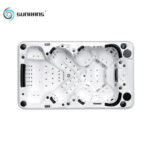 Spas et bains à remous en <span class=keywords><strong>acrylique</strong></span> Sunrans, bain à remous moderne extérieur pour 10 personnes, piscine à débordement, <span class=keywords><strong>spa</strong></span> en gros - Product Image 3