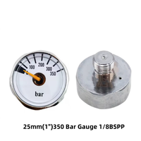 Manomètre en laiton, mini-jauge de pression, pompe à main pour air comprimé, régulateur HPA de plongée, modèle 1/8BSPP PAG300BAR-BSP-FX-H