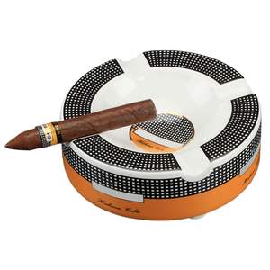 Cenicero de Cerámica Redondo para Cigarros, con Capacidad para 4 Cigarros, Accesorio para Fumar en Casa - Product Image 1