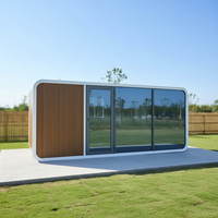 Cabane préfabriquée personnalisée en acier galvanisé, maisonnette modulaire avec salle de bain complète, design moderne du milieu du siècle, garantie 1 an pour villa