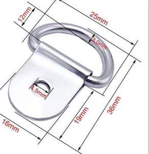 Anneaux <span class=keywords><strong>D</strong></span> en acier inoxydable de haute qualité, 4 pièces, ancre, pour charges sur étui, camion remorque, bateaux de camping-car - Product Image 3