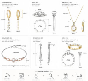 Collana con Ciondolo Personalizzato di Lusso in Argento Sterling 925 con Moissanite, Anello e Gioielli con Nome o Logo Personalizzati - Product Image 6