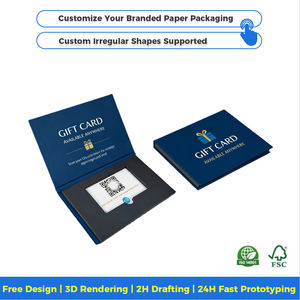 Caja Protectora de Cartón de Lujo para Tarjetas de Débito, Estilo <span class=keywords><strong>Libro</strong></span>, con Inserto de Espuma EVA - Product Image 3