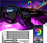 Usine en gros bonne qualité voiture éclairage intérieur décoration RVB couleur 36LEDs 48LEDs 60LEDs voiture lumières bande