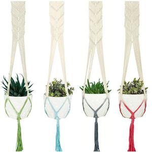 Porte-plantes en macramé de haute qualité, effet ombré - Product Image 1