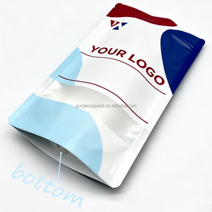 Custom <b>Gummy</b> <b>Candy</b> Resealable Stand Up Pouch With Window Peach Juice <b>Candy</b> Sugar Natural Flavor Food Bags - Product Image 6