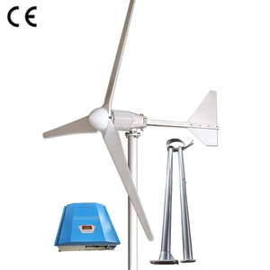 ชุดกังหันลมผลิตไฟฟ้า 1KW 2KW 3KW พร้อมตัวควบคุม MPPT และเสาเหล็กชุบสังกะสี เชื่อมต่อกับแผงโซลาร์เซลล์ได้โดยตรง - Product Image 1