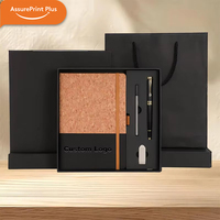 Carnet de notes personnalisé A5 en tissu PU écologique avec couverture rigide, reliure élastique en grains de café, coffret cadeau pour cadeau d'affaires, souvenir, mémo