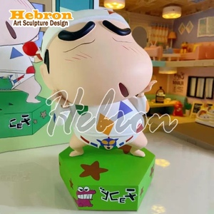 Harz-Crayon Shin-chan Kürbis-Anime Übergroße Serie Trendige Halloween-Weihnachts-Heimdekoration im Antik-Stil Handgefertigte Cartoon-Figur - Product Image 3