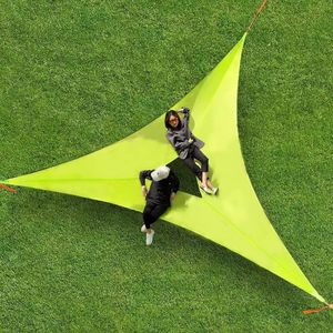 <span class=keywords><strong>Hamac</strong></span> suspendu triangulaire léger et durable pour plusieurs <span class=keywords><strong>personnes</strong></span>, idéal pour le jardin, la cour et la pelouse – Conception personnalisée en usine - Product Image 2