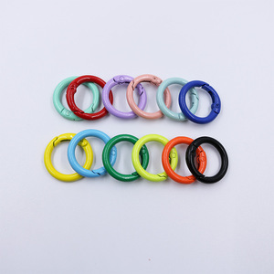 20Mm 25Mm 27Mm Đen Màu Trắng Sơn Vòng Carabiner Kim Loại Mùa Xuân Cổng O Ring Vòng Chìa Khóa Kim Loại Mùa Xuân Cổng Vòng - Product Image 2